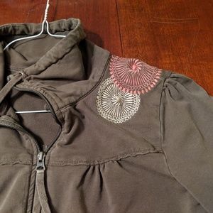 Lole zip jacket with embroidery
